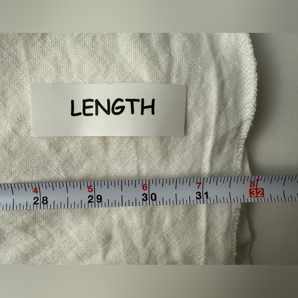 Lauren Ralph Lauren White 100% Linen Lined Midi Skirt Women's SZ. 22W Boho Beach - Picture 10 of 10